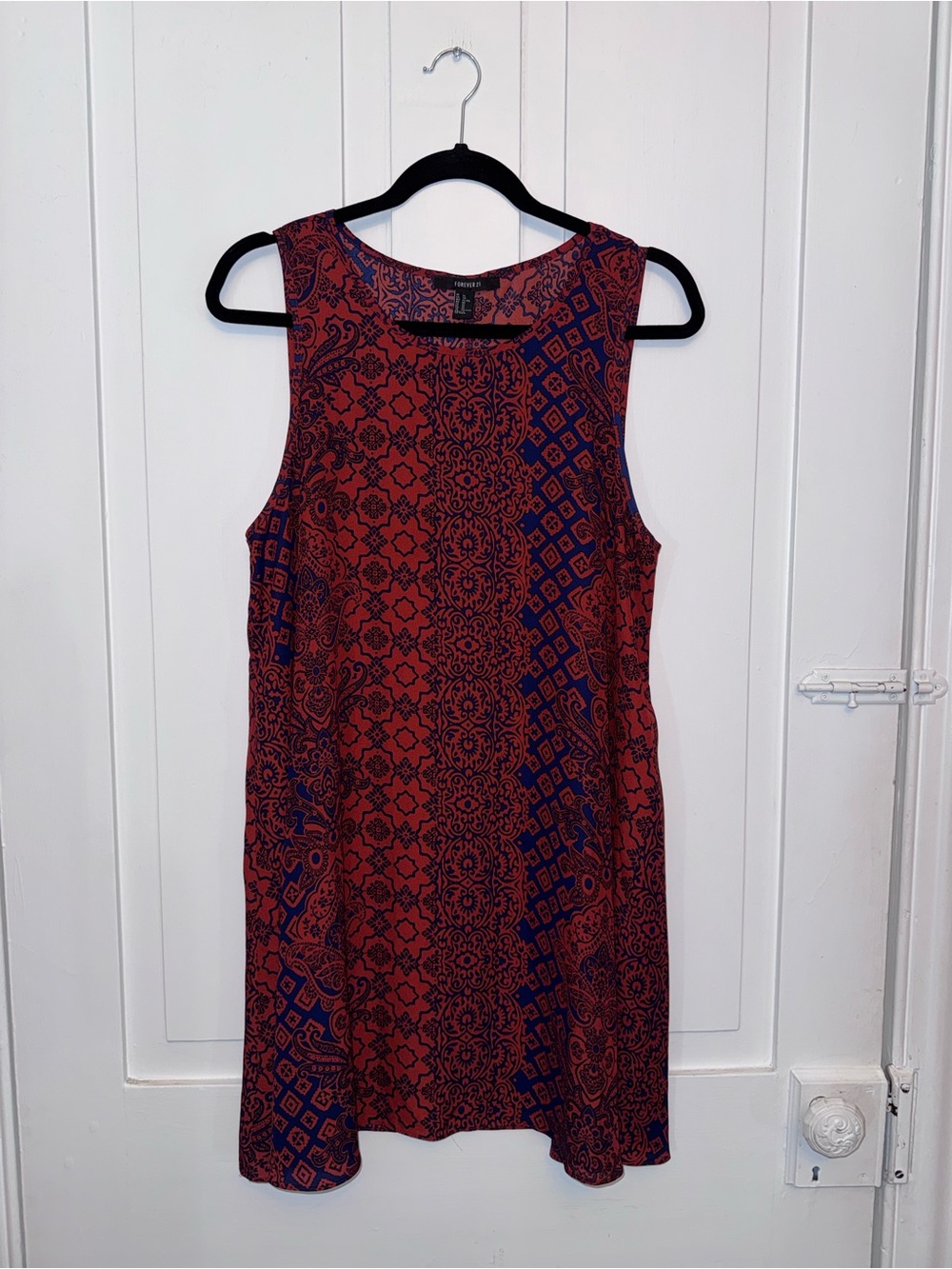 ✨forever 21 chiffon multicolor patterned dress✨